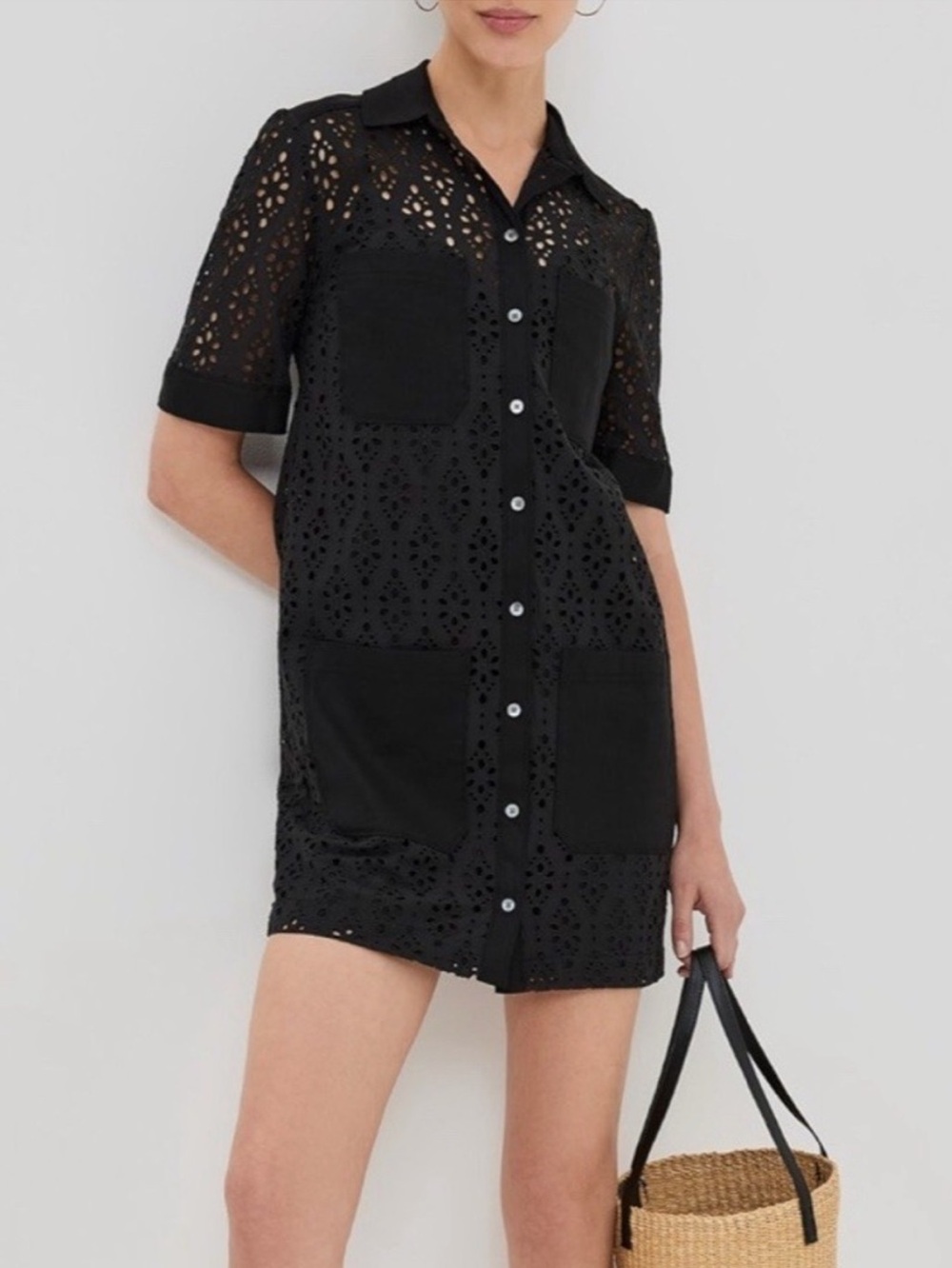 VERONICA BEARD RAFAEL EYELET DRESS SIZE 0 NWT